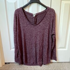 𝅺a New Day long sleeve maroon shirt